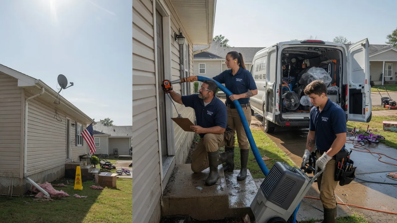 Ceiling Water Damage Restoration in Tallulah, LA near me